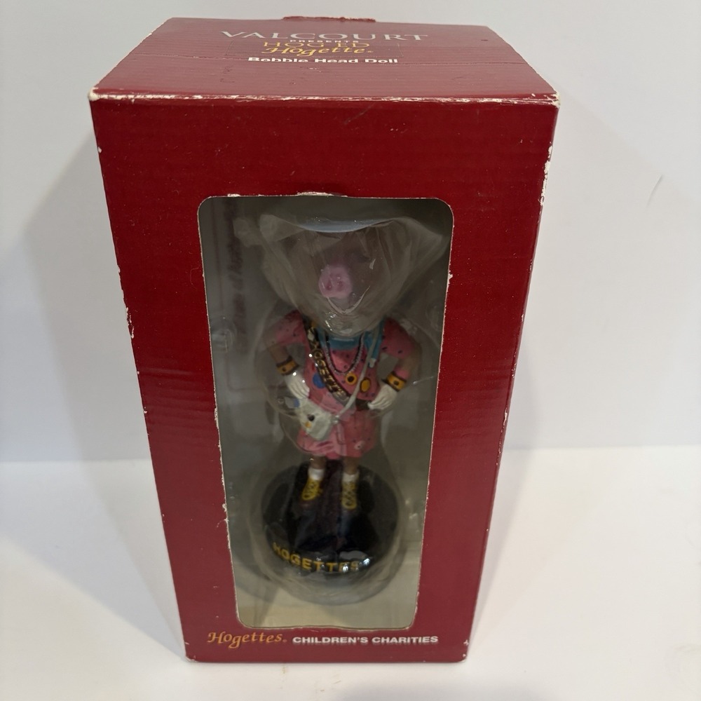 RARE Signed Hogettes Bobblehead Hog Ed Washington Football Autographed w Box COA